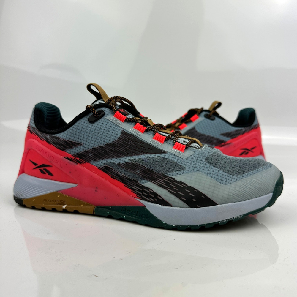 Reebok Nano X1 TR Adventure Cross Training Shoes Mens 7 Black Gray Orange H02993